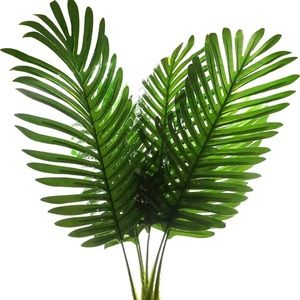 5 Pack palm artificial plants leaves decorations